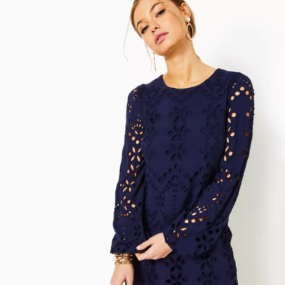 Lilly Pulitzer Alyna Long Sleeve Eyelet Dress